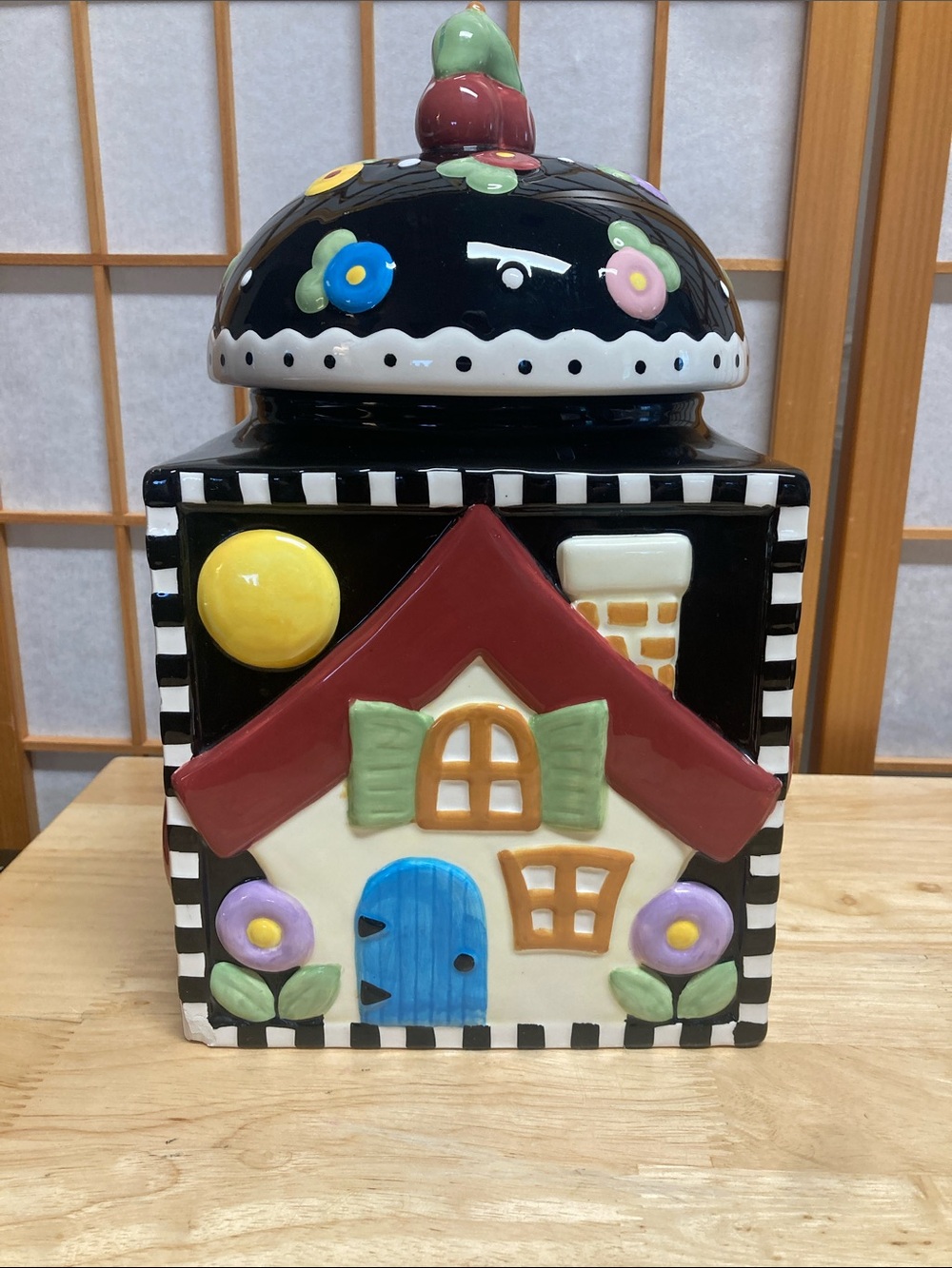 Mary Engelbreit Vintage Love, Home, Family, Friend Cookie Jar - Picture 2 of 11